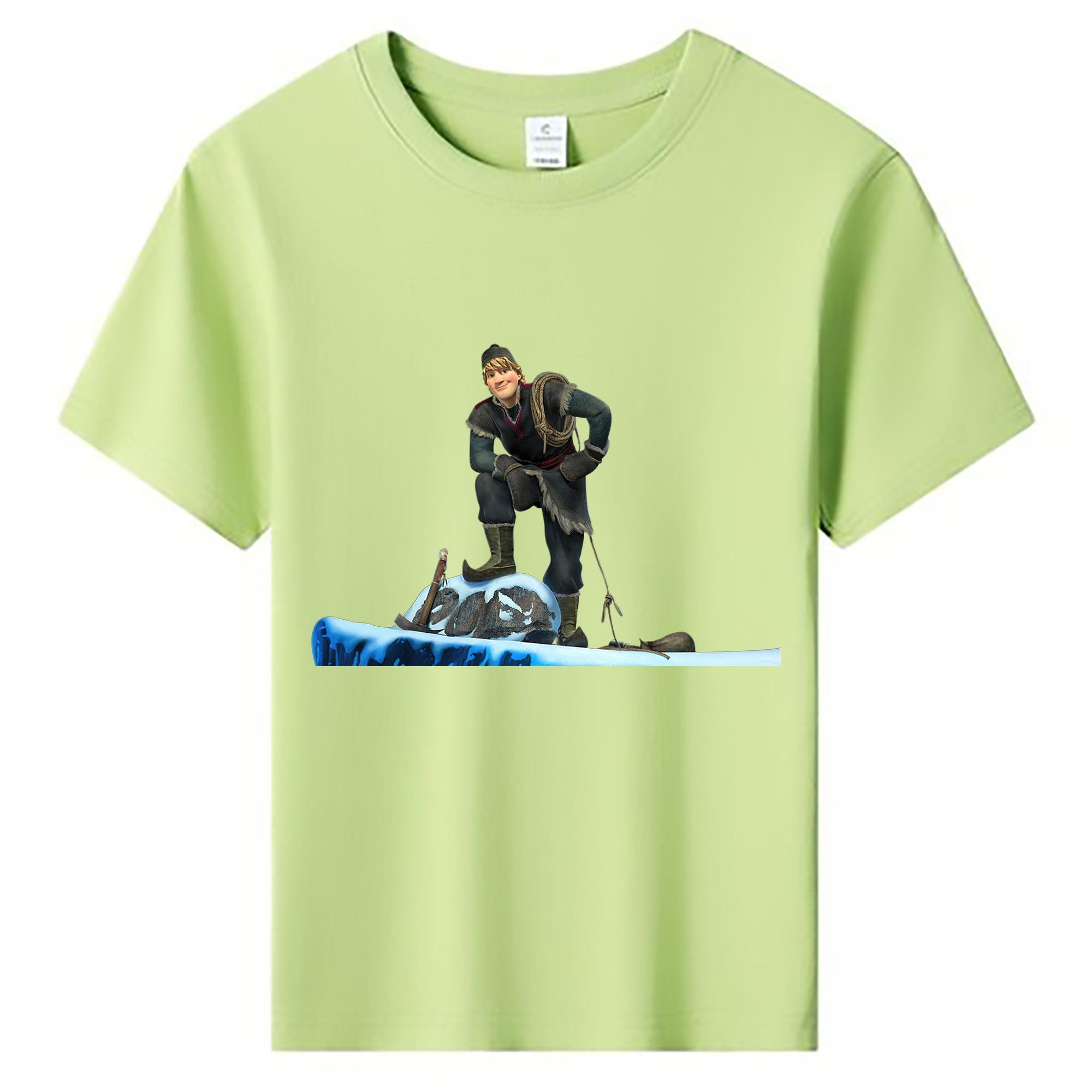 （画像用） アナと雪の女王 アンナ エルサ Frozen Anna Elsa 綿100％キッズTシャツ（フロントプリント）